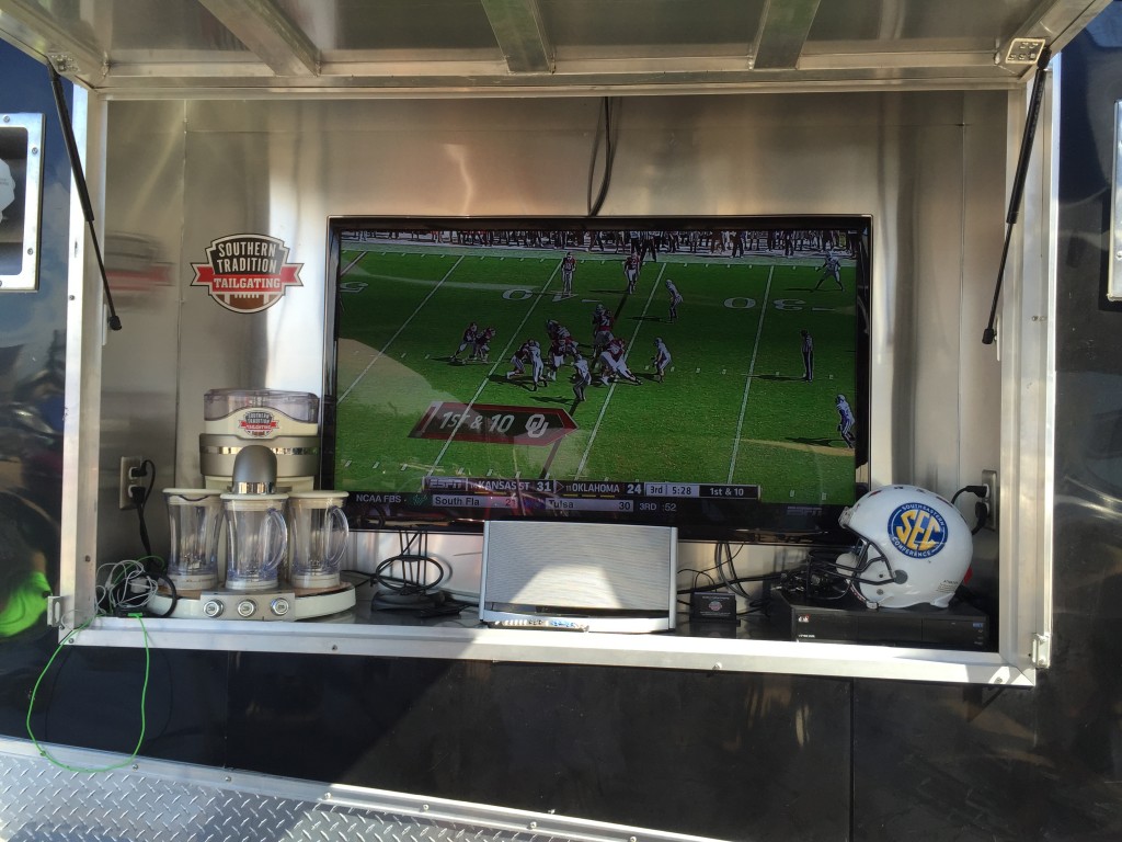 Picture of Trailer setup for tailgating